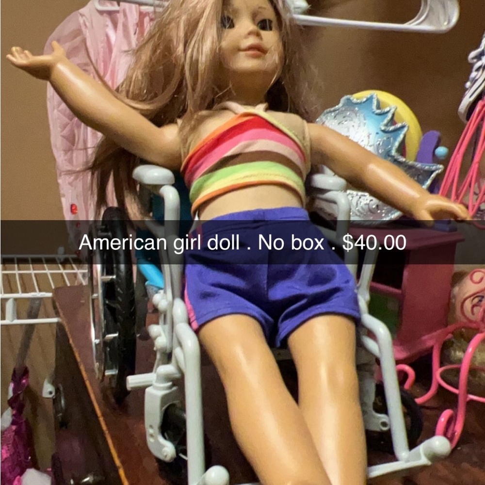American girl doll with accessories